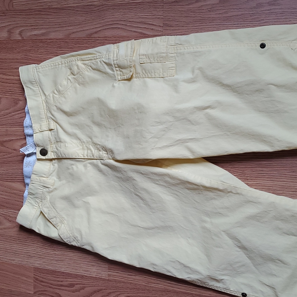 Lee Pale Yellow Cropped Utility Jeans - Picture 2 of 9